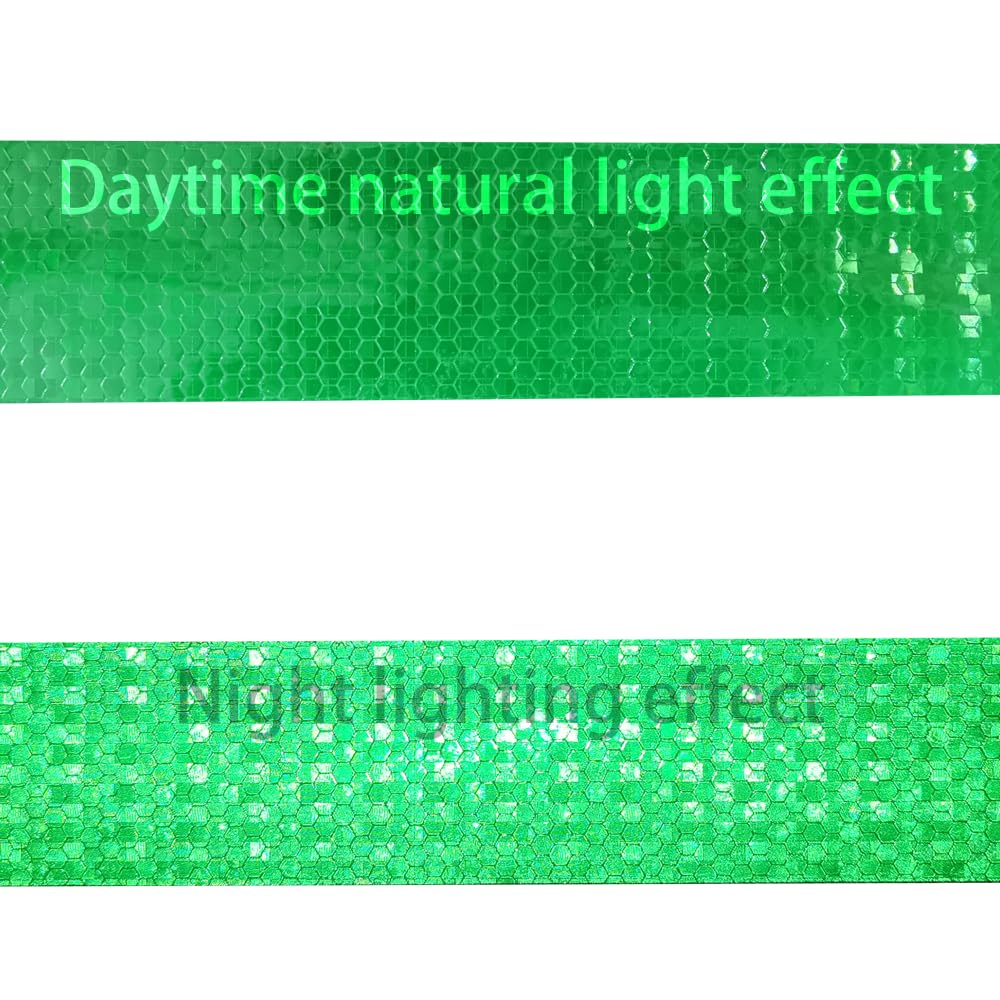 YXSF Cinta reflectante fluorescente amarilla, Cinta reflectante Adhesivo 5 cm × 10 m, Cinta reflectante impermeable autoadhesiva al aire libre de alta visibilidad, adecuada para vehículos
