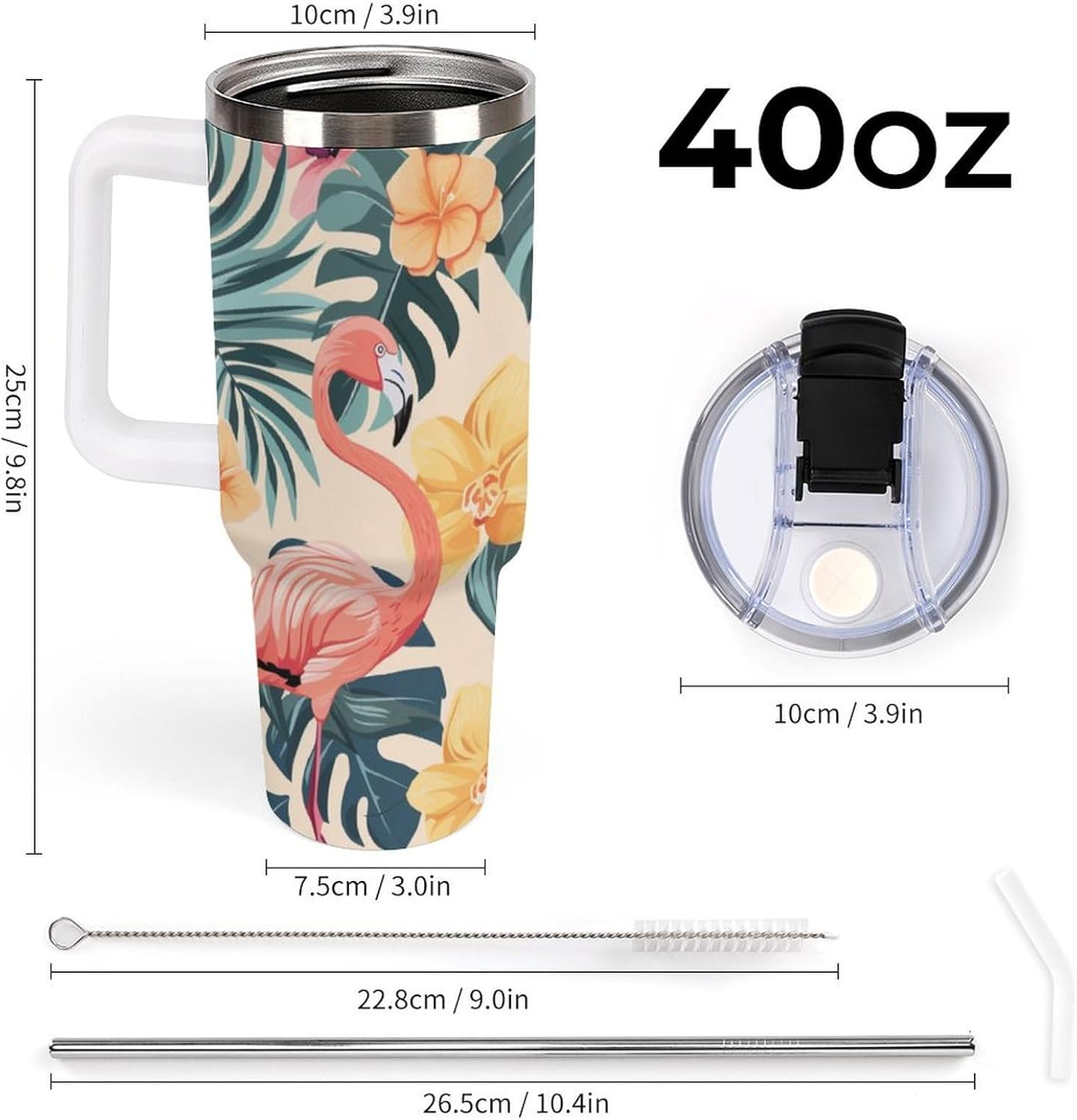 Gattino Termo De Café Para Llevar - Diseño Aislante Con Tapadera A Prueba De Fugas - Ideal Para Mantener Bebidas Calientes 40oz