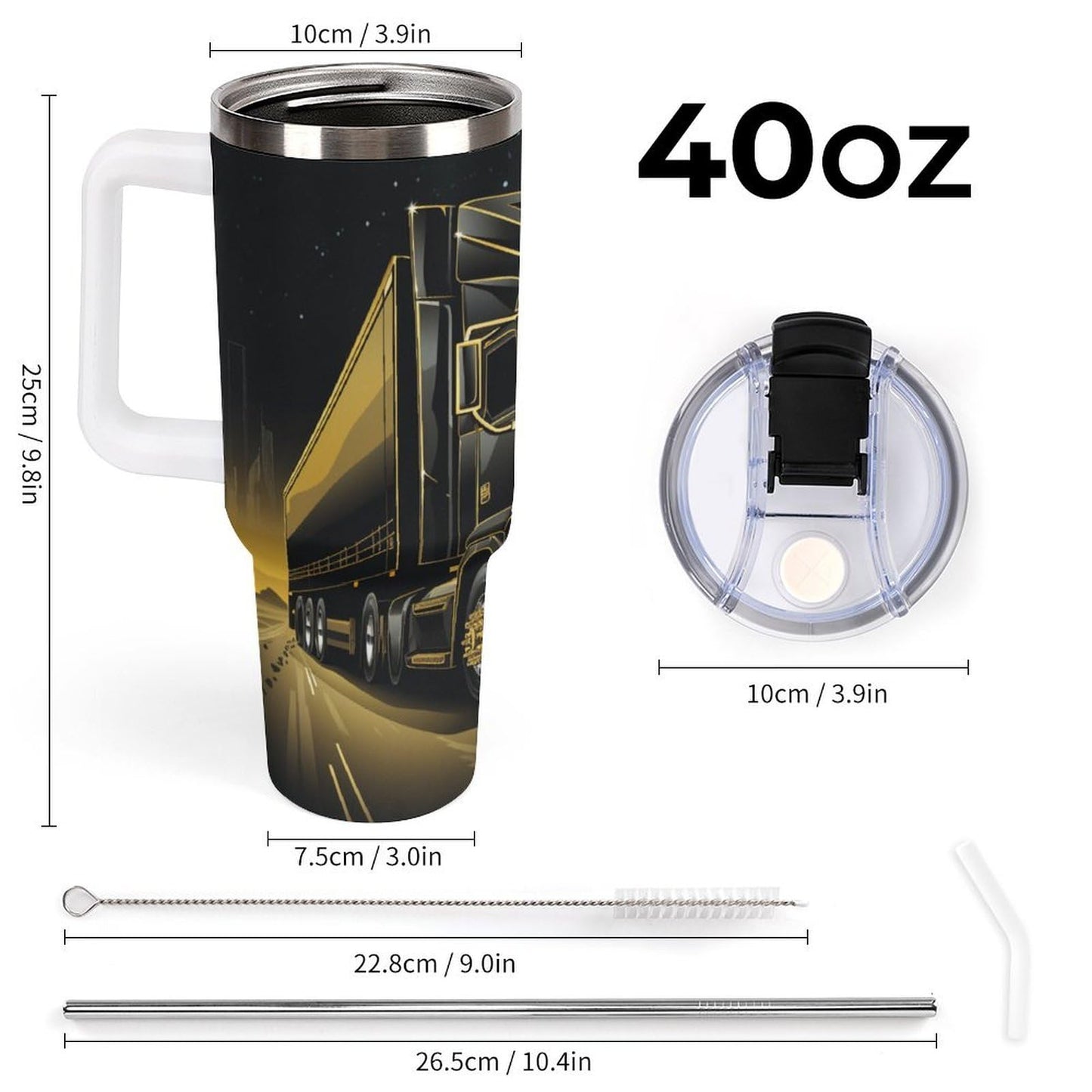 Gattino Termo De Café Para Llevar - Diseño Aislante Con Tapadera A Prueba De Fugas - Ideal Para Mantener Bebidas Calientes 40oz