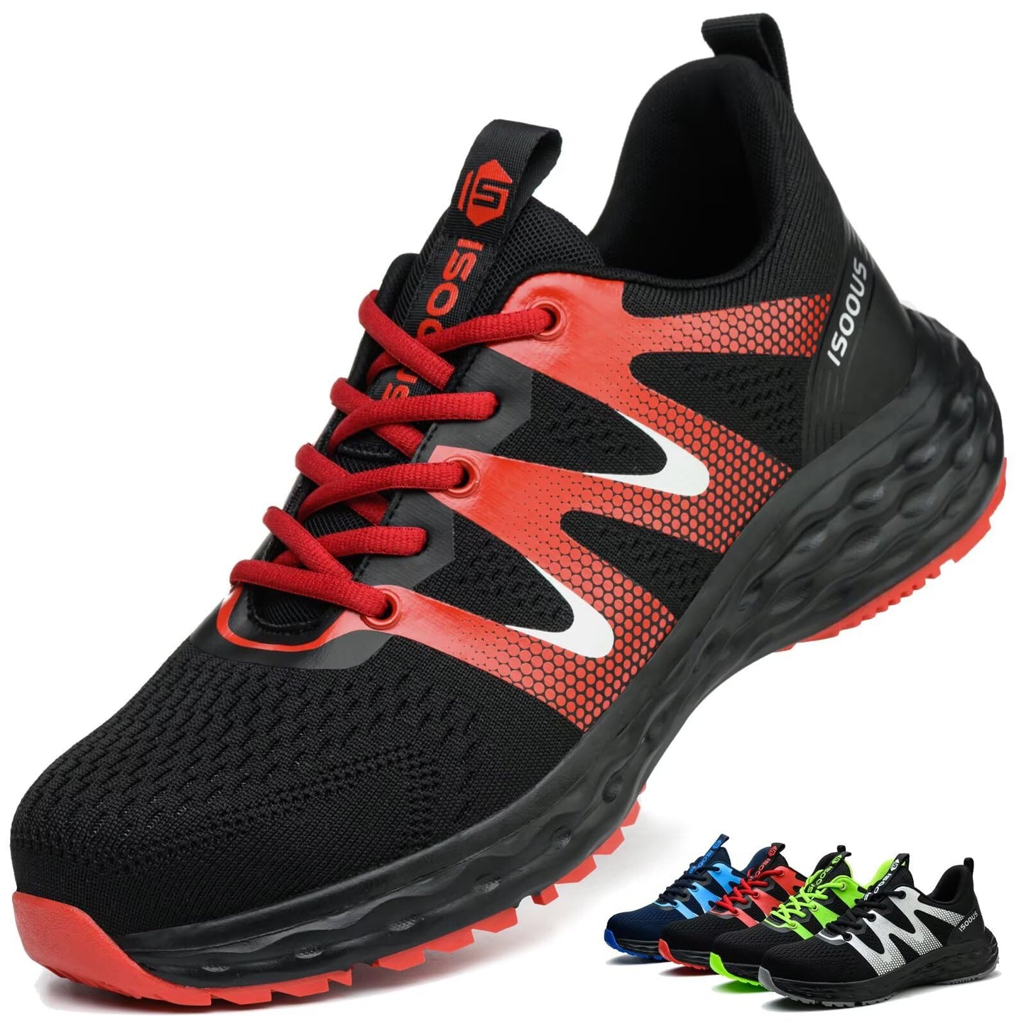 Zapatos de Seguridad para Hombre Mujer Ligero Zapatillas Trabajo Comodo Calzado de Seguridad con Punta de Acero Antideslizantes