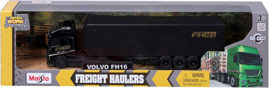 Bburago - 1/72 Camiones + Remolque - Surtido 4 Modelos aleatorios Camiones de Metal a Escala 1/72ª con Remolque Scania y Volvo. Surtido de 4 Modelos aleatorios