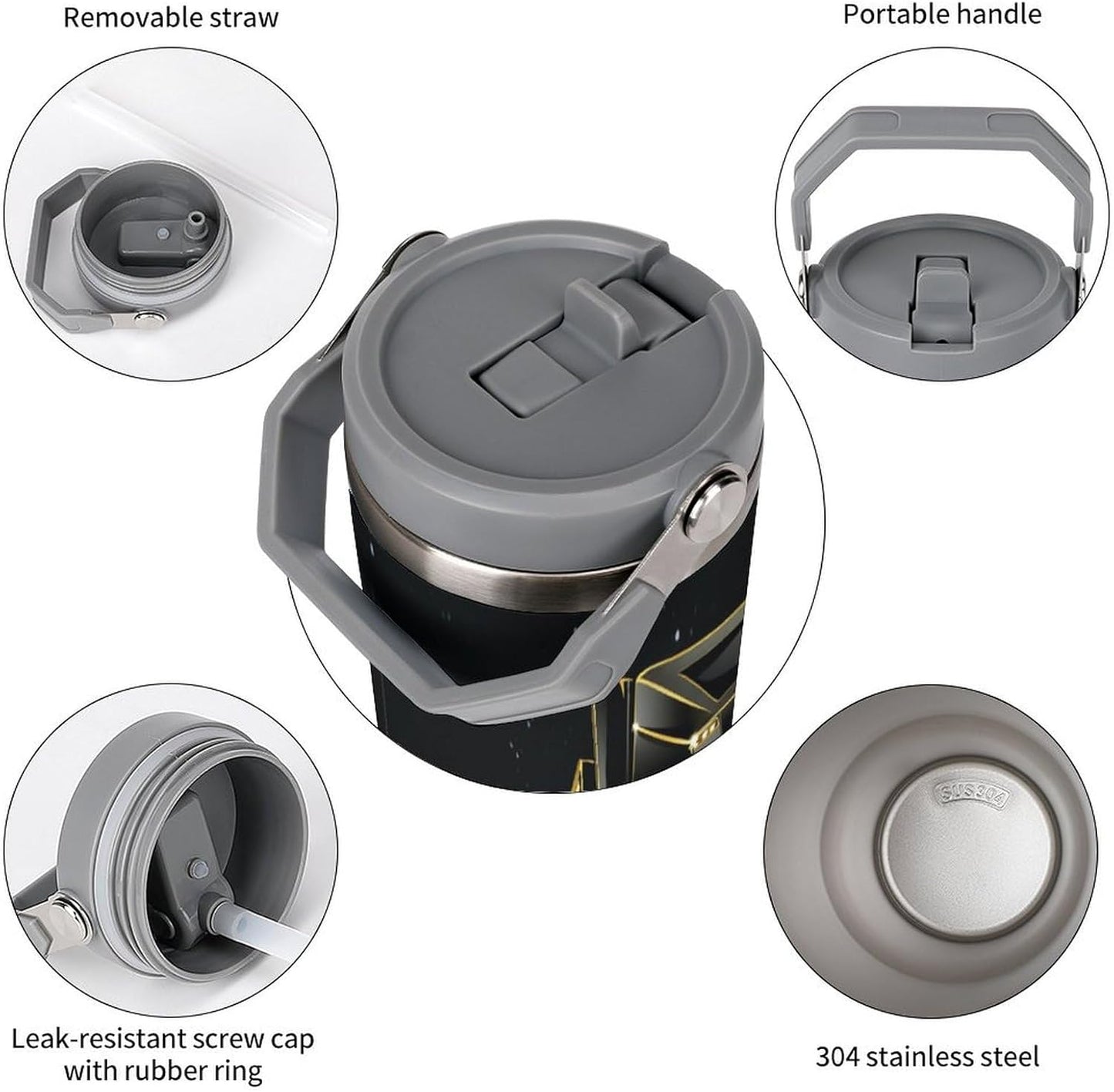 Camion grande Termo Para Café Con Tapadera Aislante - Ideal Para Llevar Y Mantener La TempeRattoura - Taza Termica Durable 30oz