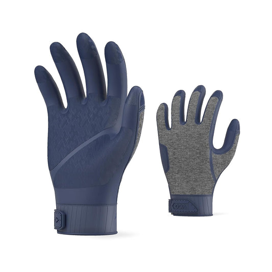 Vgo... Guantes de Trabajo Anti-Impacto TPE sin costuras, Guantes Hombres para Camioneros Carpintería Almacén Mecánico, 1 par