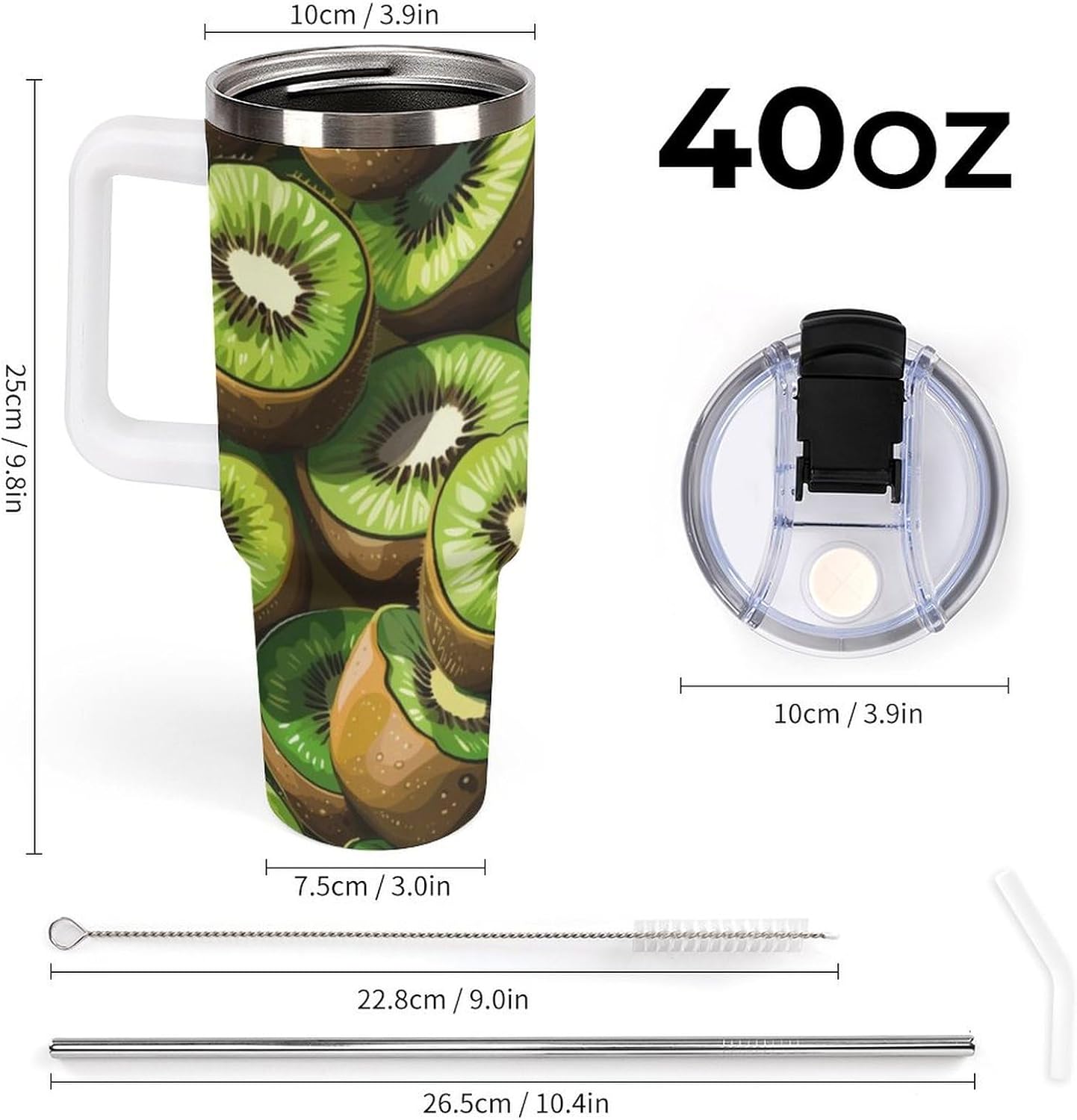 Gattino Termo De Café Para Llevar - Diseño Aislante Con Tapadera A Prueba De Fugas - Ideal Para Mantener Bebidas Calientes 40oz