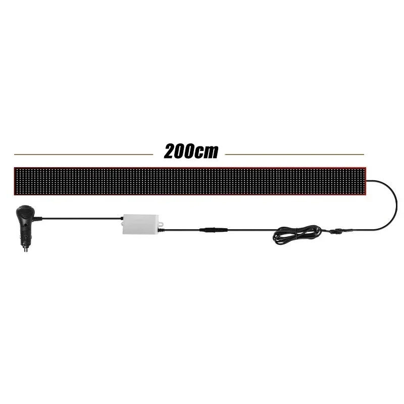 1.2-2M Devil‘s Eyes LED Panel Matrix Screen Light Remote Control Animation Display Screen Light for Car Truck Windshield