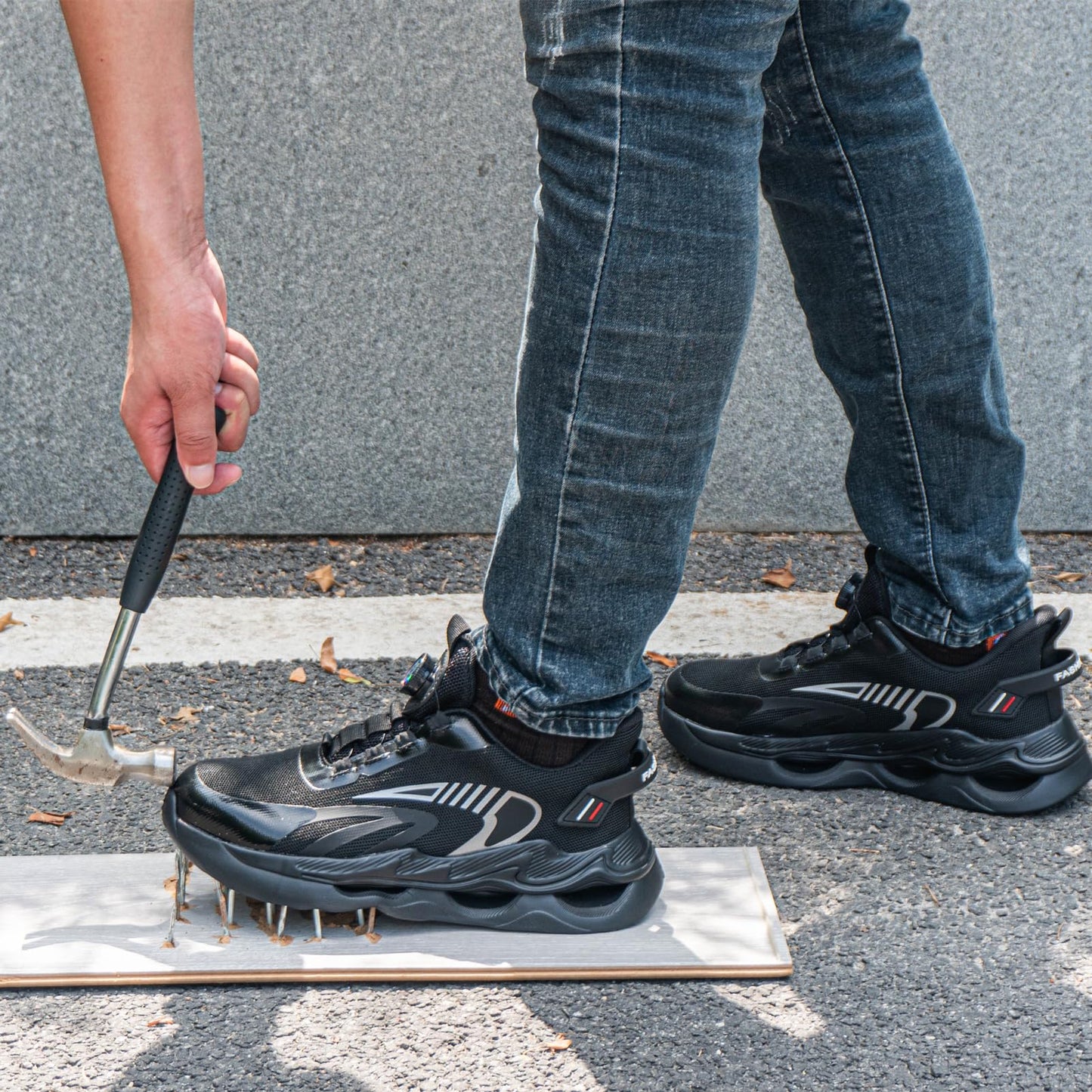 Loiston Zapatos de Seguridad para Hombre Zapatillas de Seguridad Calzado de Seguridad Mujer Puntera de Acero Zapatos de Trabajo Ligeras Deportivas para Hombre