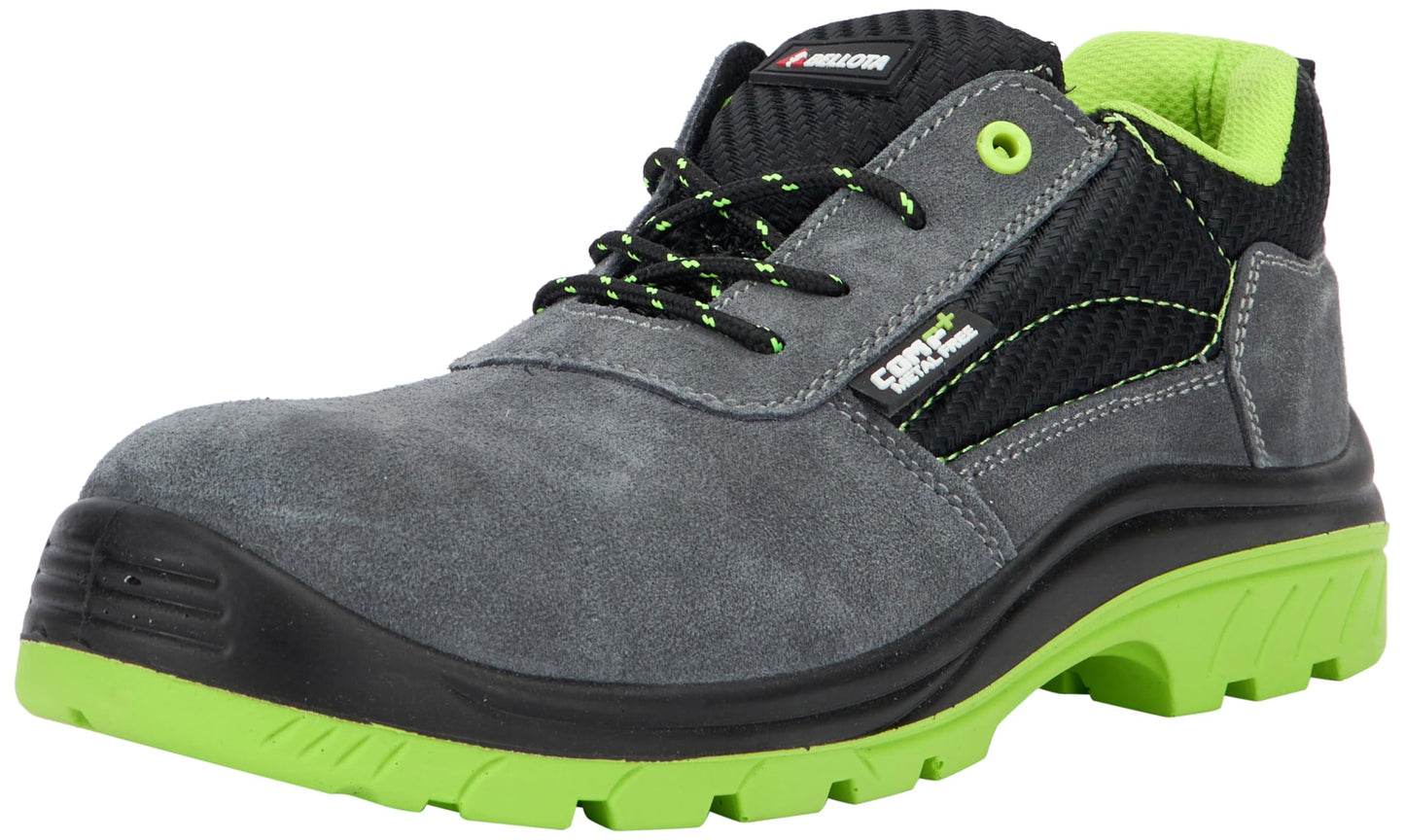 Bellota 7231046S1P - Zapatos de Seguridad de Hombre y Mujer (Talla 46) de Piel Serraje Transpirable, Ligeras y Resistentes a Golpes y Rozaduras