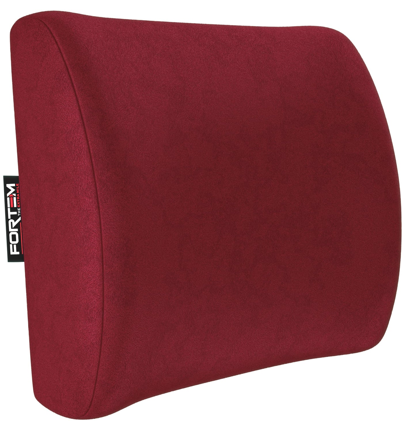 FORTEM Cojín Lumbar Ergonómico para Silla de Oficina, Coche y Gaming, con Espuma Viscoelástica de Alta Densidad y Funda Lavable, Respaldo Ortopédico para Mayor Comodidad