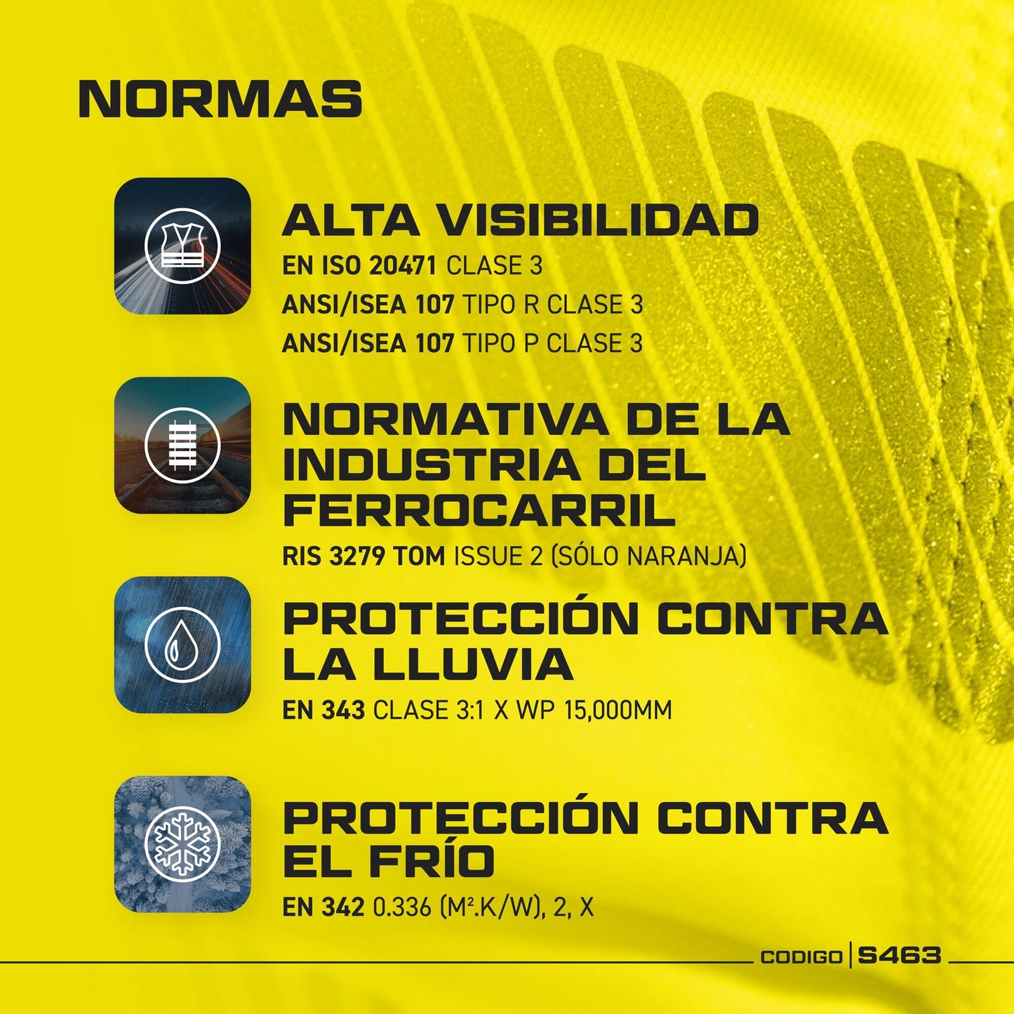 Portwest - Chaqueta de aviador con bandas reflectantes, color amarillo