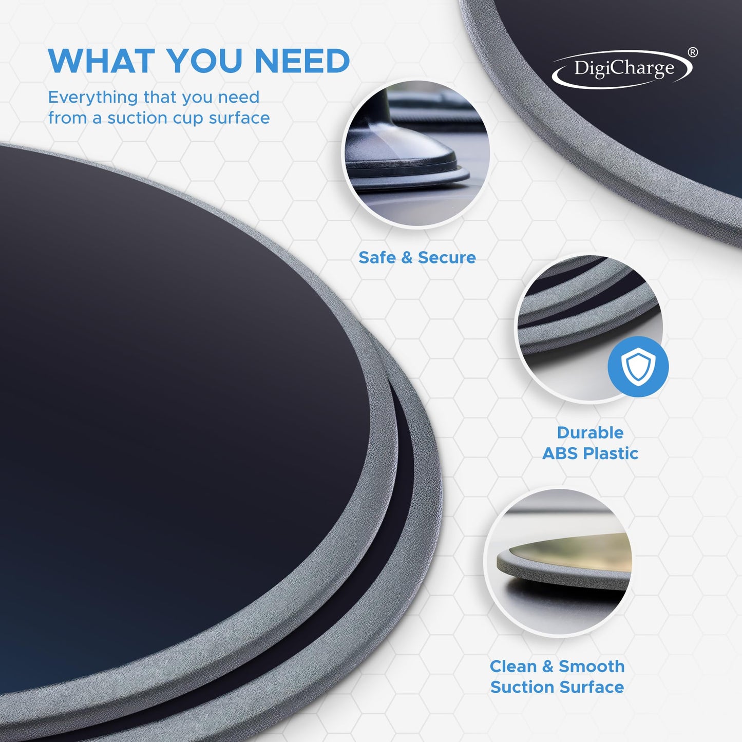 Discos Adhesivos para el salpicadero para Todos los navegadores Tomtom & Garmin GPS Start, Via, Go Classic Discover Basic Essential, Camper, Campervan, Dezl, Drive, Drivesmart, Driveassist, Nuvi