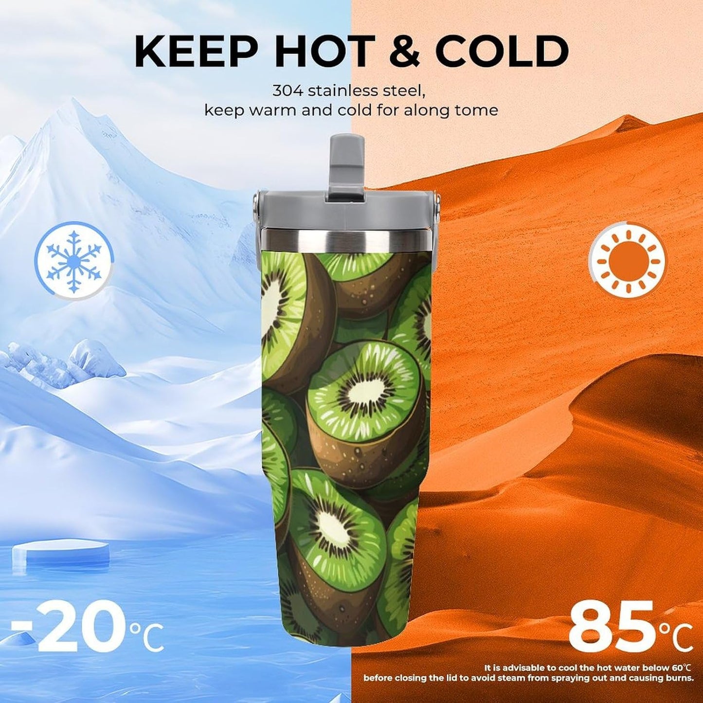 Camion grande Termo Para Café Con Tapadera Aislante - Ideal Para Llevar Y Mantener La TempeRattoura - Taza Termica Durable 30oz