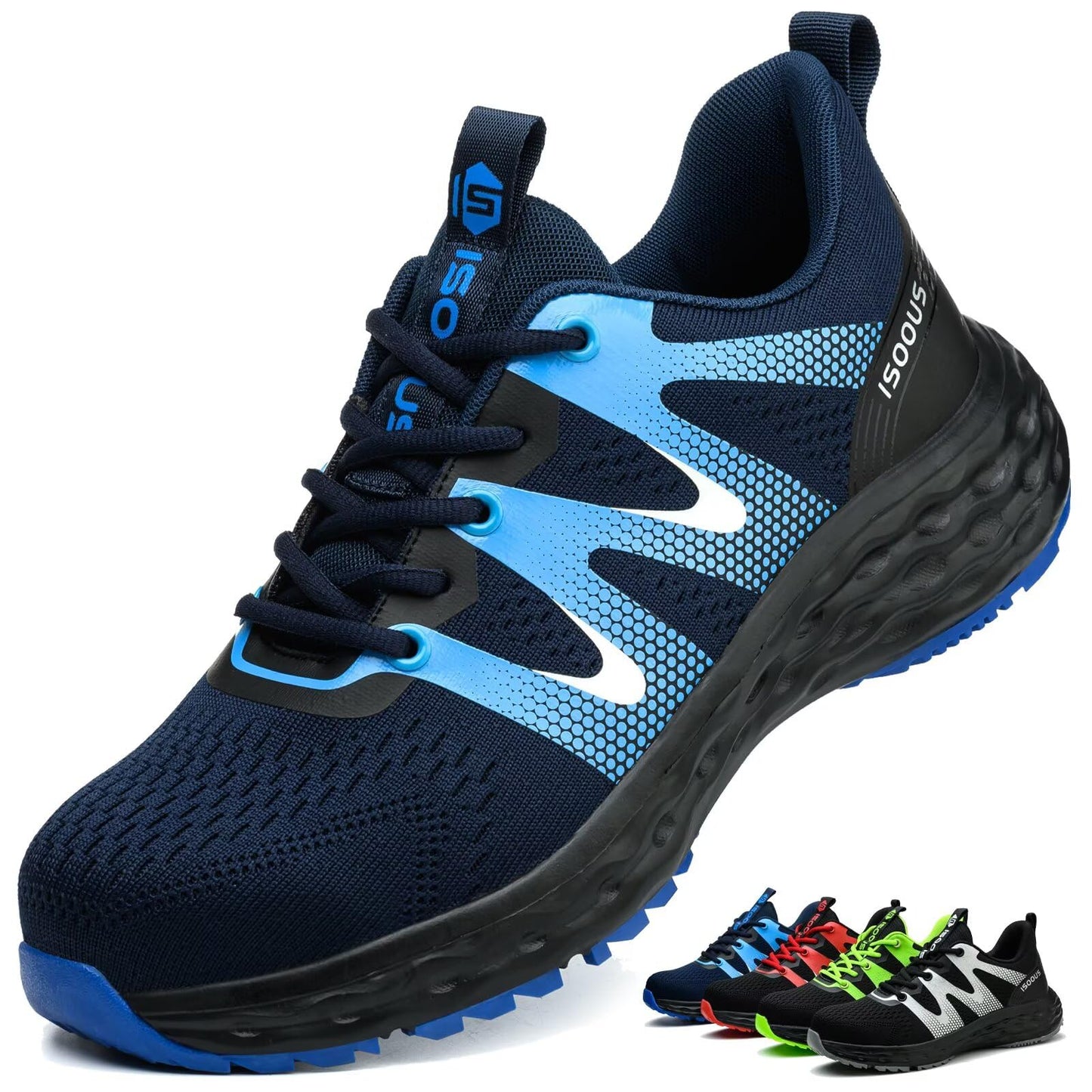 Zapatos de Seguridad para Hombre Mujer Ligero Zapatillas Trabajo Comodo Calzado de Seguridad con Punta de Acero Antideslizantes