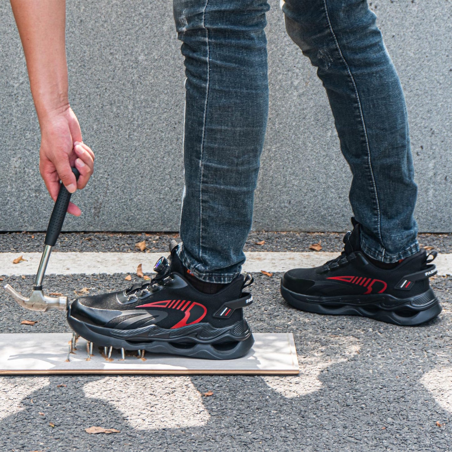 Loiston Zapatos de Seguridad para Hombre Zapatillas de Seguridad Calzado de Seguridad Mujer Puntera de Acero Zapatos de Trabajo Ligeras Deportivas para Hombre