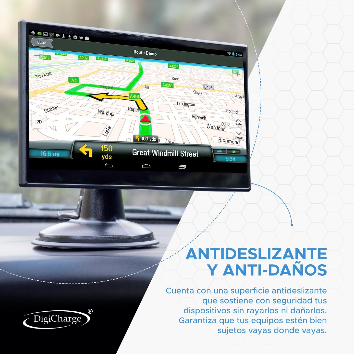 Discos Adhesivos para el salpicadero para Todos los navegadores Tomtom & Garmin GPS Start, Via, Go Classic Discover Basic Essential, Camper, Campervan, Dezl, Drive, Drivesmart, Driveassist, Nuvi