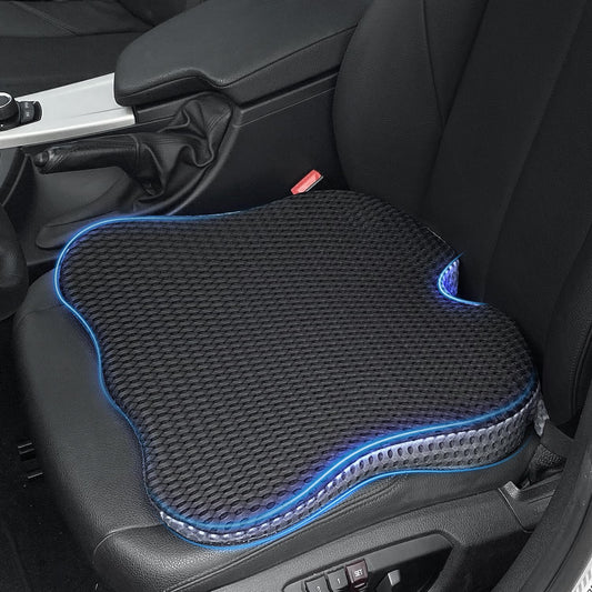 QUTOOL ® Cojines en Forma de cuña para Automóvil, Cojines para Conductores, Cojines de Refuerzo, Cojines de Espuma de Memoria para automóviles, Camiones, Furgonetas (Negro)
