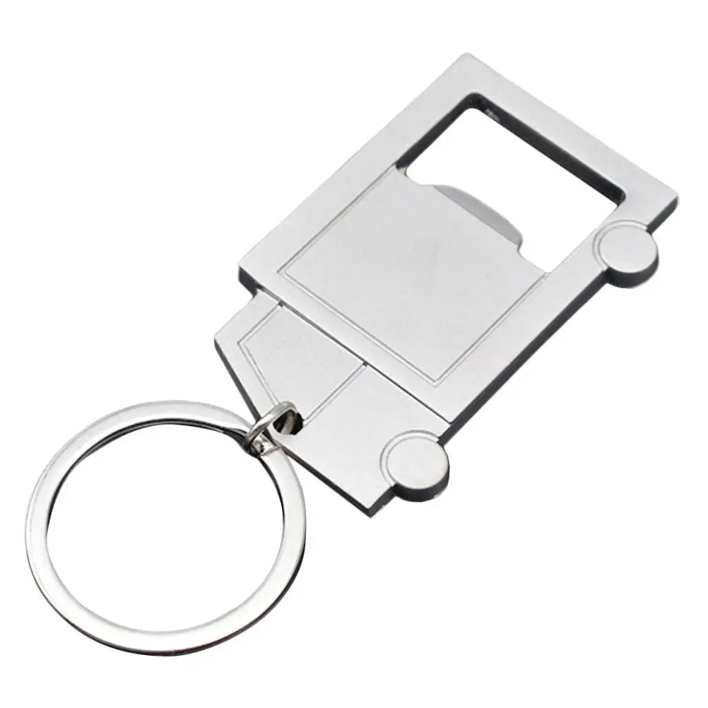 Metal Truck Bottle Opener Keychain for Men Carabiner Pendant Beer Can Opener Tool Soda Beverage Alloy Durable Gift
