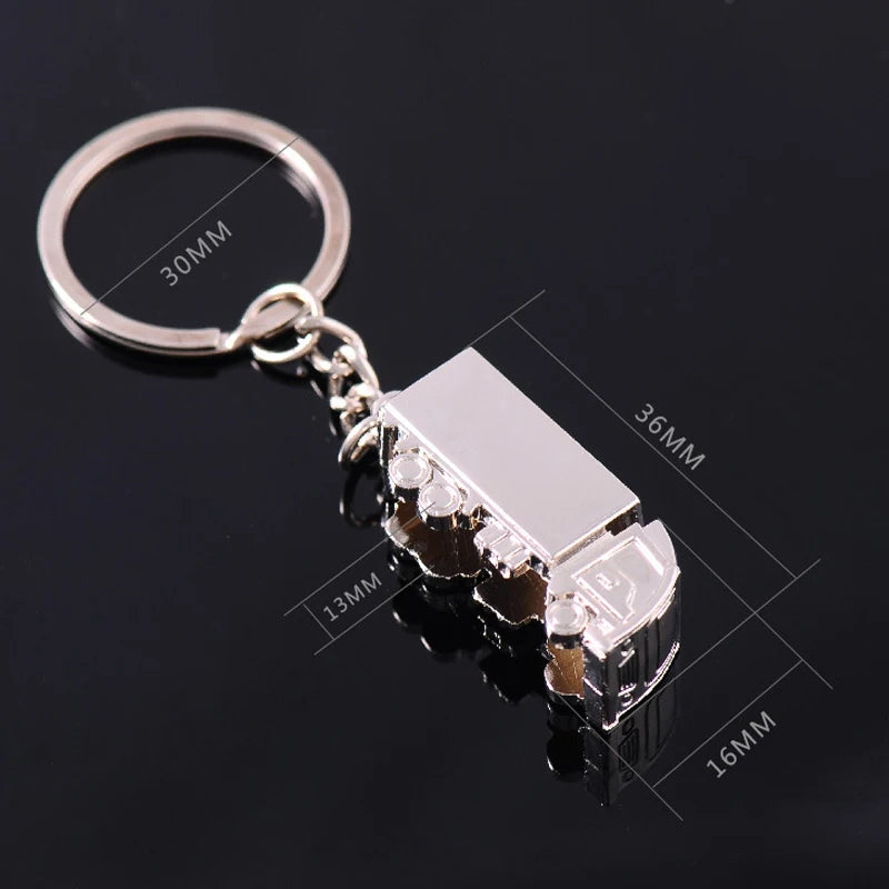 Mini Creative Metal Truck Key Ring Lorry Car Keyfob Keychain Gift Lovely Keyring For Women Men llaveros Gifts Fashion  Classic
