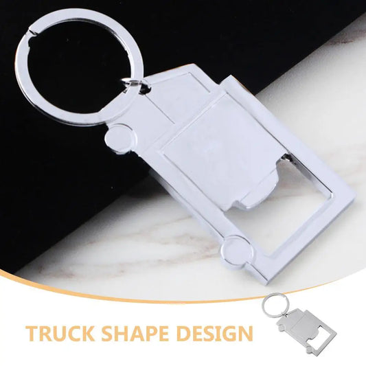 Metal Truck Bottle Opener Keychain for Men Carabiner Pendant Beer Can Opener Tool Soda Beverage Alloy Durable Gift