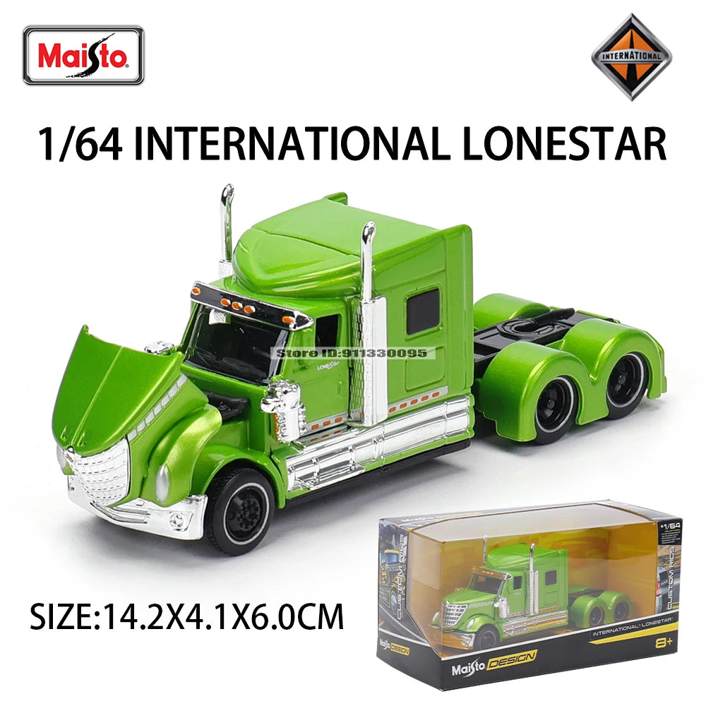 Maisto 1:64 Mercedes-Benz MACK Anthem Trailer  trailer model simulation car model alloy car toy male collection gift