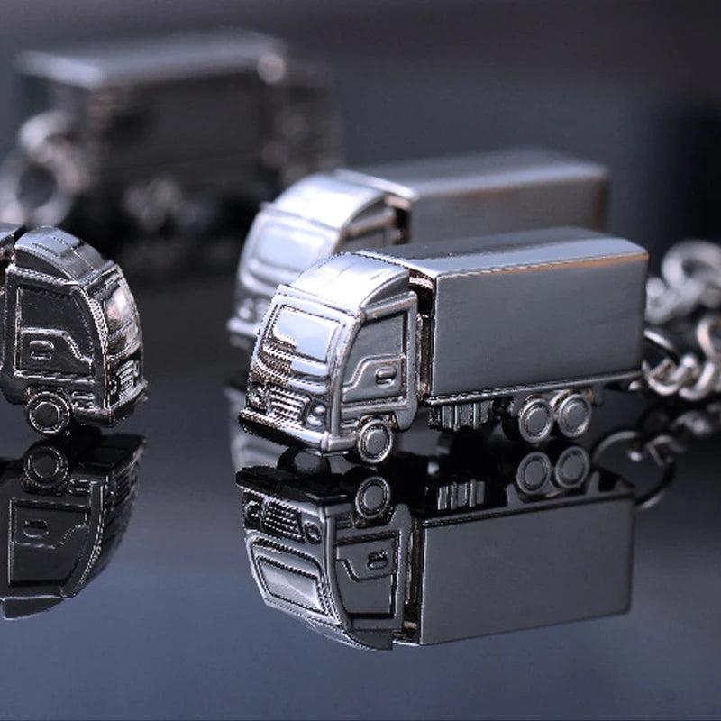 Mini Creative Metal Truck Key Ring Lorry Car Keyfob Keychain Gift Lovely Keyring For Women Men llaveros Jewelry Gifts
