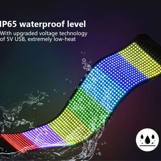 Demon Eyes Car APP LED Matrix Pixel Panel Led Eyes for Truck DIY Programmable Flexible LED Display Car Truck Accessorie
