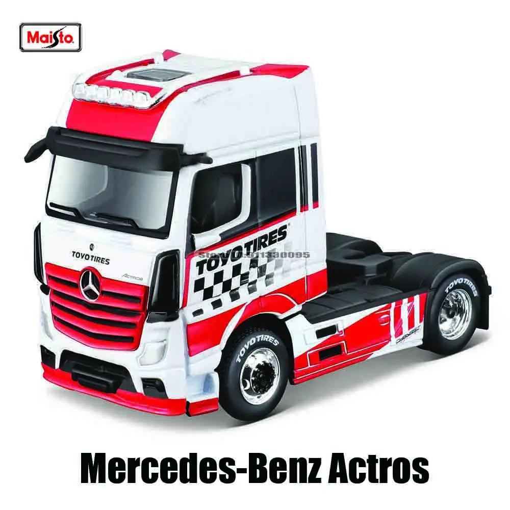 Maisto 1:64 Mercedes-Benz MACK Anthem Trailer  trailer model simulation car model alloy car toy male collection gift