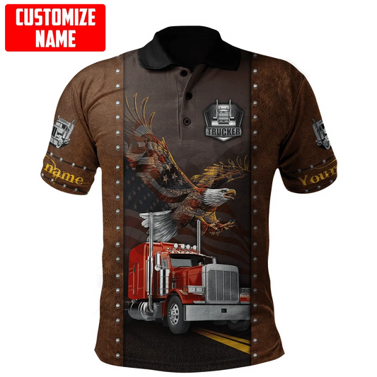 PLstarCosmos 3DPrint Truck Job Worker Polo Shirt Custom Name Team Funny Summer Harajuku Sleeveless Tees Fitness Unisex Style-1