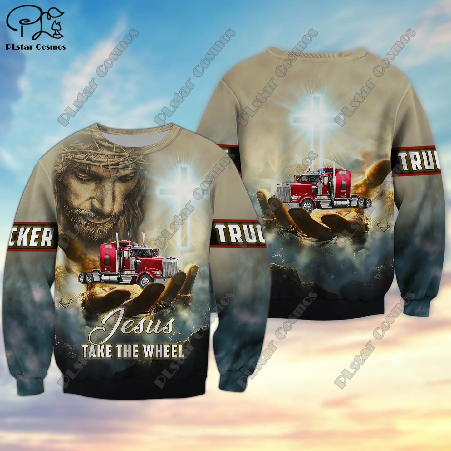 3D printing new car series truck school bus tractor art unisex clothing fun casual hoodie/sweatshirt/zipper/jacket/T-shirt Q-6