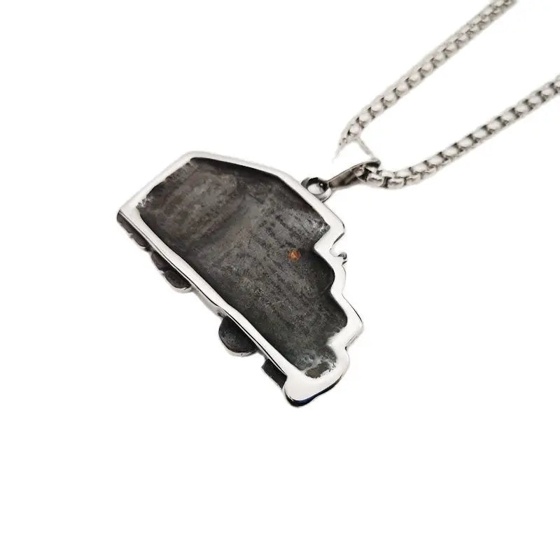 Retro Silver Stainless Steel Truck Pendant & Necklace Mens Cool Truck Driver hip hop Necklace Fashion Casual Jewelry